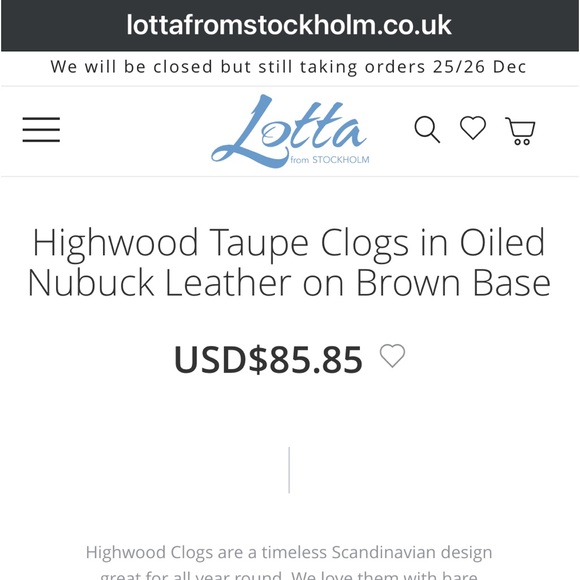 Lotta From Stockholm Highwood Taupe Clogs in Oiled Nubuck Leather - Picture 8 of 8